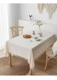 Toalha de mesa de algodão pequena margarida para decoração, estilo coreano, retângulo, para cozinha, casamento, sala de jantar - comprar online