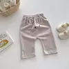 Calças PP de Cintura Elástica Feminina, Calças de Orelhas de Coelho 3D, Calças Fit Exterior, Bebê, Meninas, Novo, Primavera, Outono