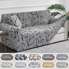 Imagem do 1pc flor impressa elástica capa de sofá antisuciedad elastano capa protetor de móveis para o quarto escritório sala estar decoração casa
