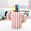 Estudante criativo Pen Holder, Papelaria Desktop, Mesa do cacto, Caixa De Armazenamento Multifunções, PE Pen Container, Pote Escova, Material de Escritório
