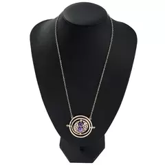 Imagem do Harry potter conversor de tempo criativo ampulheta pingente colar moda cosplay jóias presente para fãs