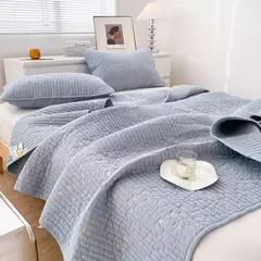 Qualidade capa de cama xadrez puro algodão lavado colcha cobertor grau a algodão acolchoado folha capa verão colcha têxteis para casa - comprar online