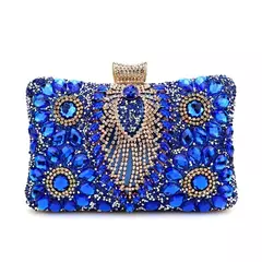 Bolsas de noite borla verde para mulheres, bolsa pequena de diamantes, bolsa de ombro de luxo, nova, 2023