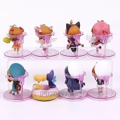 Card Captor Sakura Kinomoto Sakura Daidouji Tomoyo 8 pçs/set Li Syaoran Kero Brinquedos Figura Modelo Q Versão Bonecas Presente