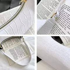 Retro Jacaré Padrão Bolsas De Couro PU para Senhoras, Bolsa Pequena Feminina, - Wolf Magazine