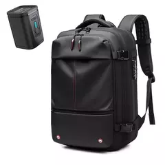 Mochila de viagem de compressão a vácuo de grande capacidade para homens, 17 "mochila laptop, mochila expandida - Wolf Magazine
