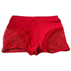 Hollow Out Fishnet Push Up Booty Shorts para Mulheres e Meninas, Traje de Pole Dancing, Calças Quentes, Beachwear Clubwear, Yoga Sports Fitness Workout - comprar online