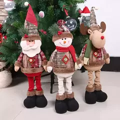 Feliz Natal Santa Doll Decorações para casa, ornamentos de Natal, Natal, Decoração de Ano Novo, Presentes, 2025, 2024