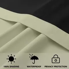 Modernas cortinas de porta impermeáveis e isoladas, 100% Alto Sombreamento, Interior e Exterior, 1 Pc, 2 Pcs