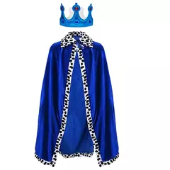 Adulto crianças capa rei príncipe cosplay traje coroa xale pai-filho atividade festa desempenho traje manto de halloween - loja online