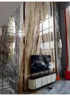 Benda luxo lobby do hotel grande lâmpada de parede cristal para clube hall villa sala estar escritório banquete luminárias interiores na internet