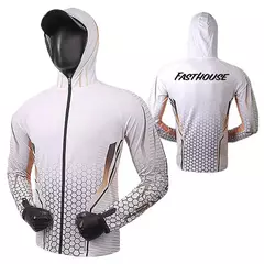 Camisas de pesca masculinas com capuz longo, jaqueta UV respirável, camiseta ao ar livre, zíper completo, upf 50, verão unissex - loja online