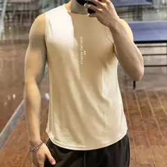 Malha de musculação masculina com regatas de corrida, treino de ginástica, camisa sem mangas fitness, camiseta de secagem rápida masculina, colete esportivo verão 2020 - comprar online