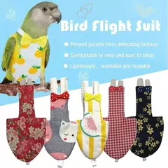 Sakura Birds Flight Suit com gravata borboleta, fralda de papagaio, roupa média para pássaros, periquito, pombo, estilo japonês - comprar online