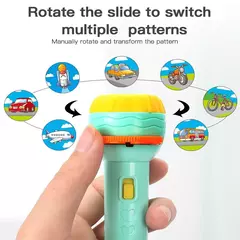 Imagem do Lanterna Projetor Lâmpada Brinquedo Bonito Desenho Animado Criatividade Brinquedo Lanterna Projetor Lâmpada Brinquedo Bebê Dormindo Livro de Histórias