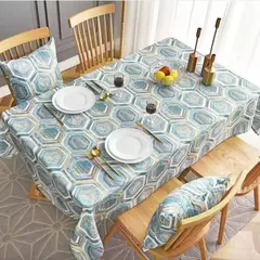 Imagem do Toalha De Mesa De Linho Simples Nórdico, Festa Em Casa, Casamento, Antifouling Table Mat, Decoração De Mesa De Jantar Retangular, Novo