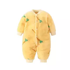 Macacão de flanela macia para bebê recém-nascido, jaqueta infantil para meninas e meninos, macacão de bebê, roupas de primavera e inverno, 0-18 meses - loja online
