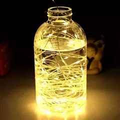 USB LED Fairy Lights Copper Wire String, Lâmpada ao ar livre, Guirlanda para árvore de Natal, Decoração de casamento, Feriado, 10m, 100 LEDs - comprar online