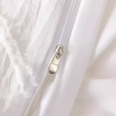Wasart branco pitada plissado capa de edredão 220x240cm verão luxo cama casal colcha conjuntos único duplo rainha king size - comprar online