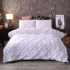 Grey Queen Bed Comforter Set, Capa de edredão e fronhas, Cama em um saco para quarto, conjuntos de cama, 3 pcs - loja online