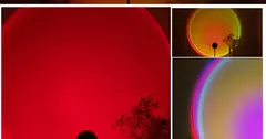 LED USB Sunset Lamp, Nightlights, Projetor, Birthday Party, Mood Lights, Quarto, Sala de estar, Fotografia de parede - Wolf Magazine