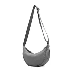 Nylon Hobos Bolsa de Ombro no Peito para Mulheres, Grande Capacidade, Viagem Crossbody, Meia Lua, Cinto Messenger Bags, Drop Shipping, Atacado - comprar online