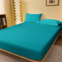 Imagem do Folha de cama Matte Solid Color, Capa para quarto, Cama sem fronhas, 1 PC