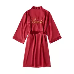 Vestido de dama de honra para mulheres, roupão sexy, roupão curto, quimono casual, design de flores, tamanho m, l, xl - comprar online