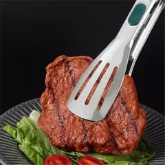 Pinças De Bbq Longo De Aço Inoxidável, Punho Antiderrapante, Clipe De Churrasco Frito, Braçadeira De Pão De Salada, Ferramentas De Cozinha, Clipes De Carne De Comida, 7 ", 9", 11";;VERDADEIRO;;"9 Inch na internet