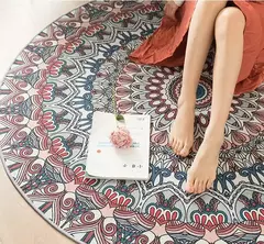 Tapete Home Retro americano para sala de estar, área grande, tapete antiderrapa - Wolf Magazine