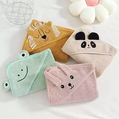 Toalha de banho de algodão infantil Robe de bebê Hoodies de desenhos animados Manto para meninos e meninas Cobertor de banho absorvente Cobertor de banho infantil na internet