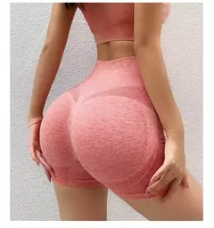 Shorts de ioga sem costura Spandex para mulheres, sexy booty push up shorts, leggings de cintura alta para mulheres, shorts de ginástica para correr, ciclismo, fitness