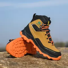 Botas de toe de aço protetor anti-perfuração, calçados esportivos indestrutíveis, estilo impermeável, homens e mulheres na internet
