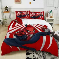 Marvel Spider-Man Conjunto de cama para adultos e crianças, Luxury Bed Comforter, Capa de edredão, 2 Fronhas, Gift, 3Pc, 1 - Wolf Magazine