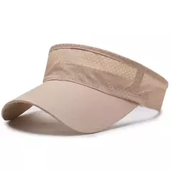 Verão Respirável Air Sun Chapéus Homens Mulheres Viseira Ajustável Proteção UV Top Vazio Solid Sports Tennis Running Sunscreen Cap Hat - Wolf Magazine