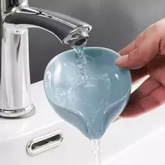 Transparente Portátil Folha Shaped Soap Box, Prateleira De Chuveiro, Dreno, Livre e Conveniente, Suprimentos Do Banheiro, Acessórios De Banho na internet