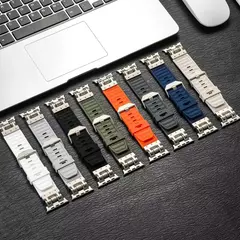 Pulseira de silicone para Apple Watch, Ultra 2, Correas Suaves, Apple iWatch Series 9, 8, 7, 6, 5, 4, Bracelete, 49mm, 45mm, 44mm, 42 milímetros na internet