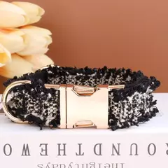 Coleira de cachorro personalizada de luxo, conjunto de coleira personalizada, coleira de cachorro com fivela de nome gravado, arnês de cachorro e conjunto de coleira diy - loja online