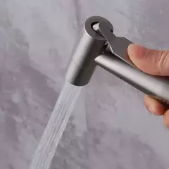 304 Aço Inoxidável Handheld Bidé Pulverizador Conjunto, WC Pistola, Chuveiro Pressurização, Auto Limpeza na internet