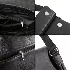 Bolsa de ombro lateral de couro para homens, bolsa de luxo, Business Messenger Crossbody Bag, bolsa masculina ao ar livre - loja online