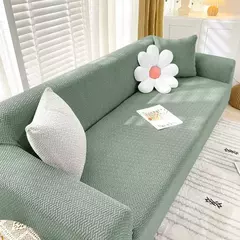 Capa de sofá Jacquard grosso para sala de estar, elástico, tudo incluído, capa de sofá, Stretch, em forma de L, sofá de canto Slipcovers, 1, 2, 3, 4 lugares - loja online