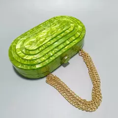Bolsa de noite em caixa acrílica para mulheres, verde limão, embreagem de luxo, bolsas e bolsas para senhoras, bolsas de ombro para festa - comprar online