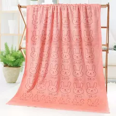 Cute Rabbit Microfiber Bath Towel, Soft Kawaii Towel, Quick Dry, Fit for Baby Kids, Meninos, Meninas, Praia, Natação, Absorvente, 50x100cm - Wolf Magazine
