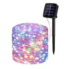 Lâmpada solar LED, luzes solares ao ar livre, guirlanda, luz de fada impermeável, decoração de Natal, festa de casamento, decoração de ano novo