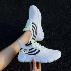 Homens tênis casuais verão respirável sapatos esportivos leve malha ao ar livre tênis de corrida atlético jogging tenis sapatos caminhada
