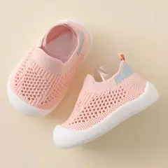 Tênis de malha antiderrapante respirável infantil, sapatos infantis, bebês meninas, meninos, fundo macio, confortável, crianças, casual, 2024 na internet