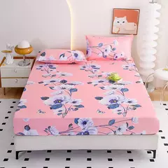 Flower Impresso Equipado Lençóis, Sabanas Cama Matrimonial Folha, Solteiro, Rainha, Rei Capa de Colchão, lençóis duplos - Wolf Magazine
