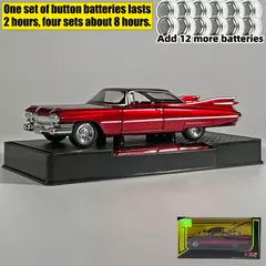 1:32 Cadillac Eldorado Biarritz clássico carro retrô liga de metal modelo diecast carro veículo em miniatura presente de alta simulação namorado - Wolf Magazine