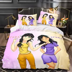APHMAU-Conjunto de cama impressão Aphmau 3D para adultos e crianças, capa de edredão, solteiro, gêmeo, completo, queen, king size, kawaii, adulto, cama, 035