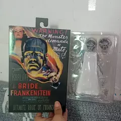 Neca figura noiva de frankenstein figura 1931 mary shelley acessório mesa de laboratório conjunto figuras de ação coleção modelo brinquedos boneca na internet